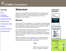 Tablet Screenshot of flamefoundation.org